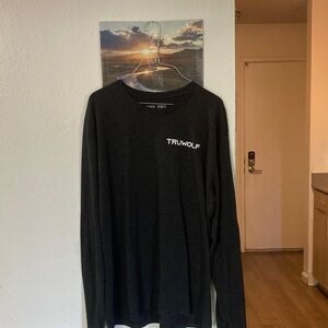 WOLF Men's Black Long Sleeve Tee